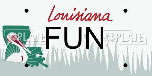 FUN Louisiana License Plate