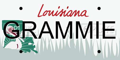 GRAMMIE Louisiana License Plate