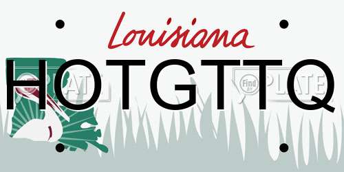 HOTGTTQ Louisiana License Plate