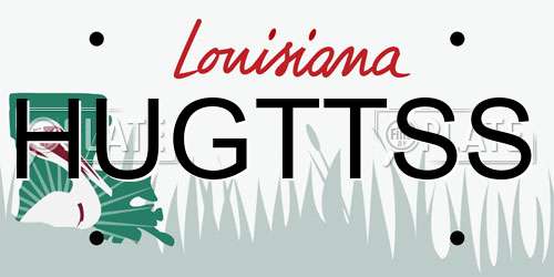 HUGTTSS Louisiana License Plate
