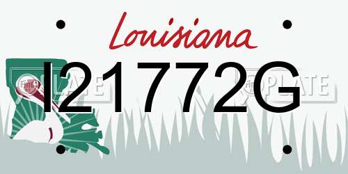 I21772G Louisiana License Plate