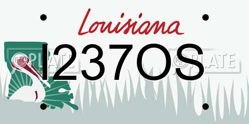 I237OS Louisiana License Plate