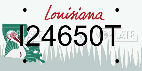 I24650T Louisiana License Plate