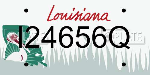 I24656Q Louisiana License Plate