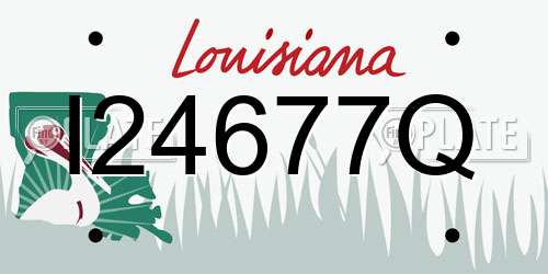 I24677Q Louisiana License Plate