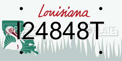 I24848T Louisiana License Plate