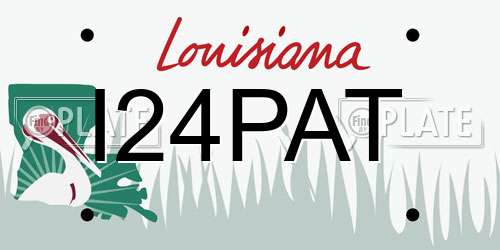 I24PAT Louisiana License Plate