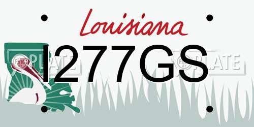 I277GS Louisiana License Plate