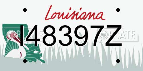 I48397Z Louisiana License Plate