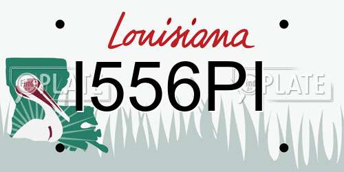 I556PI Louisiana License Plate