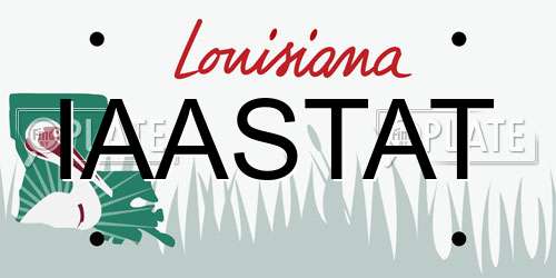 IAASTAT Louisiana License Plate