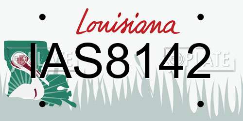 IAS8142 Louisiana License Plate