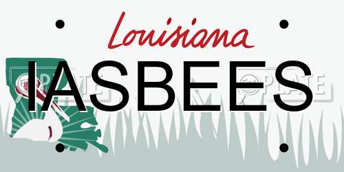 IASBEES Louisiana License Plate
