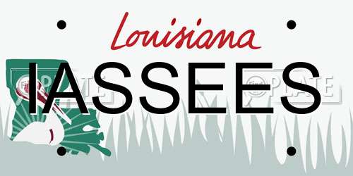 IASSEES Louisiana License Plate