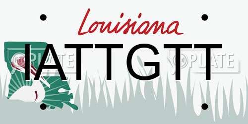 IATTGTT Louisiana License Plate