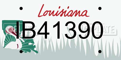 IB41390 Louisiana License Plate