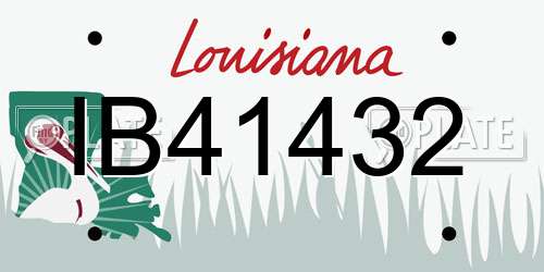 IB41432 Louisiana License Plate
