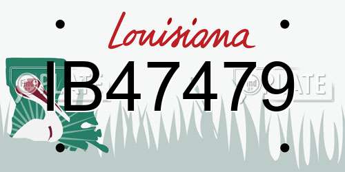IB47479 Louisiana License Plate