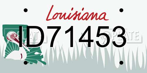 ID71453 Louisiana License Plate