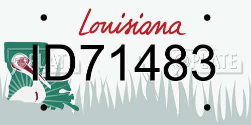 ID71483 Louisiana License Plate
