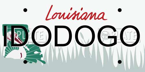 IDODOGO Louisiana License Plate