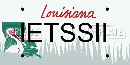 IETSSII Louisiana License Plate