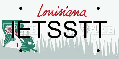 IETSSTT Louisiana License Plate