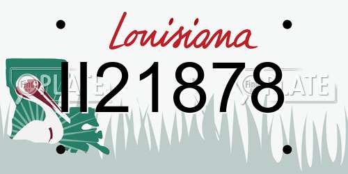 II21878 Louisiana License Plate