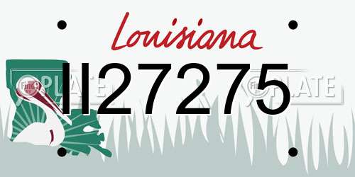 II27275 Louisiana License Plate