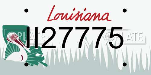 II27775 Louisiana License Plate