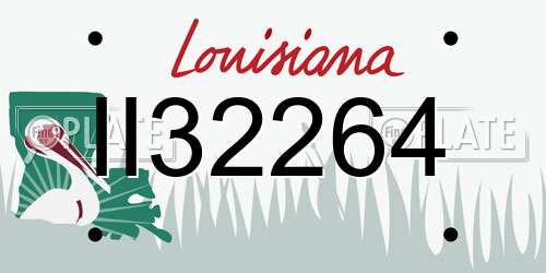 II32264 Louisiana License Plate