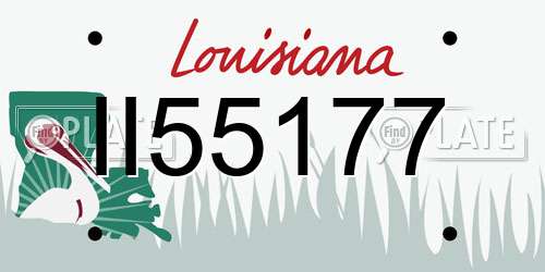 II55177 Louisiana License Plate