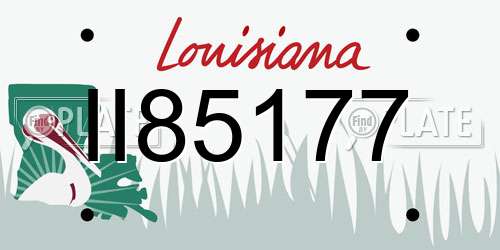 II85177 Louisiana License Plate