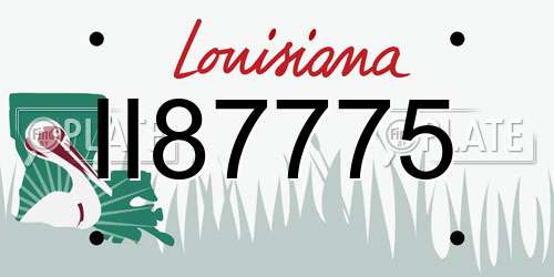 II87775 Louisiana License Plate