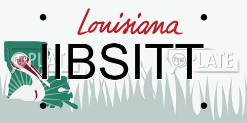 IIBSITT Louisiana License Plate