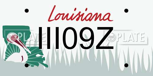 III09Z Louisiana License Plate