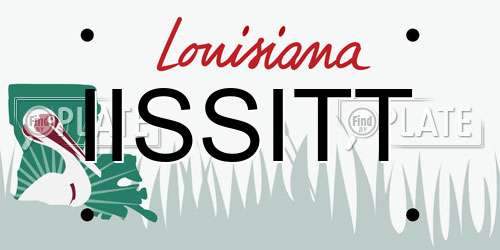 IISSITT Louisiana License Plate