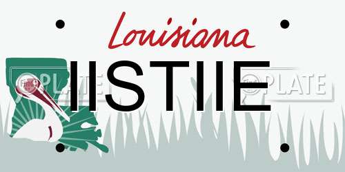 IISTIIE Louisiana License Plate