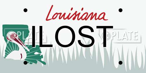ILOST Louisiana License Plate