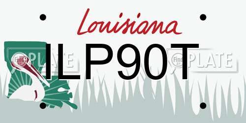ILP90T Louisiana License Plate