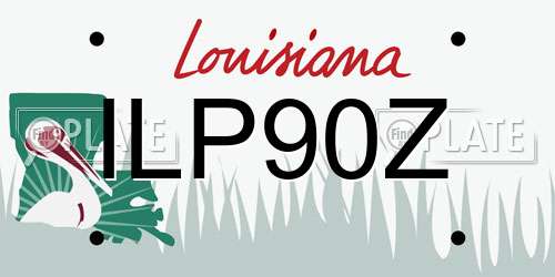 ILP90Z Louisiana License Plate