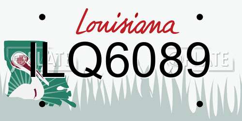 ILQ6089 Louisiana License Plate