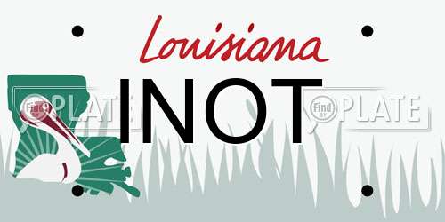 INOT Louisiana License Plate