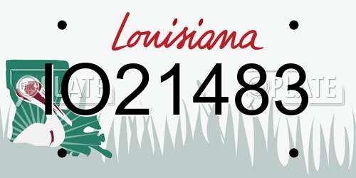 IO21483 Louisiana License Plate