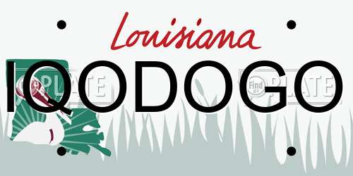 IQODOGO Louisiana License Plate