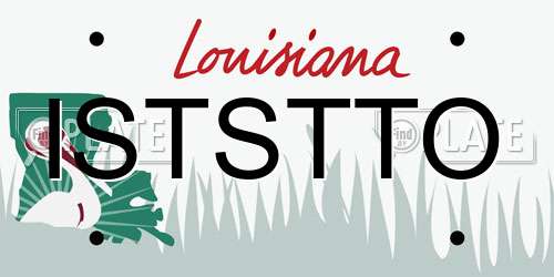ISTSTTO Louisiana License Plate