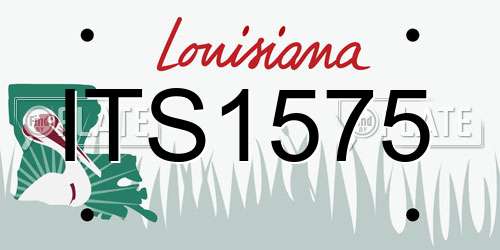 ITS1575 Louisiana License Plate