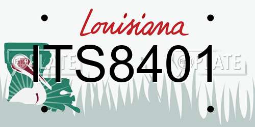 ITS8401 Louisiana License Plate