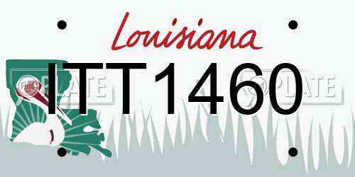 ITT1460 Louisiana License Plate