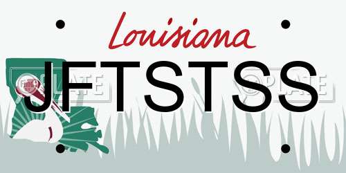 JFTSTSS Louisiana License Plate